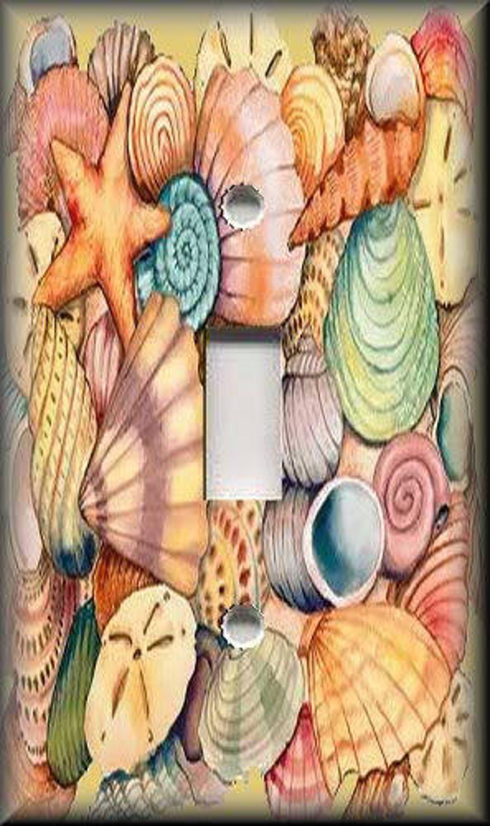 Colorful Beach Sea Shells Coastal Decor Beach Decor Metal - Etsy