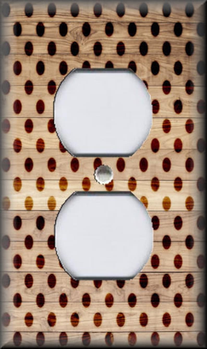 Switch Plate Covers And Outlet Covers Luna Gallery Metal Light Switch Cover Farmhouse Decor Wood Burn Design Dots Free Shipping