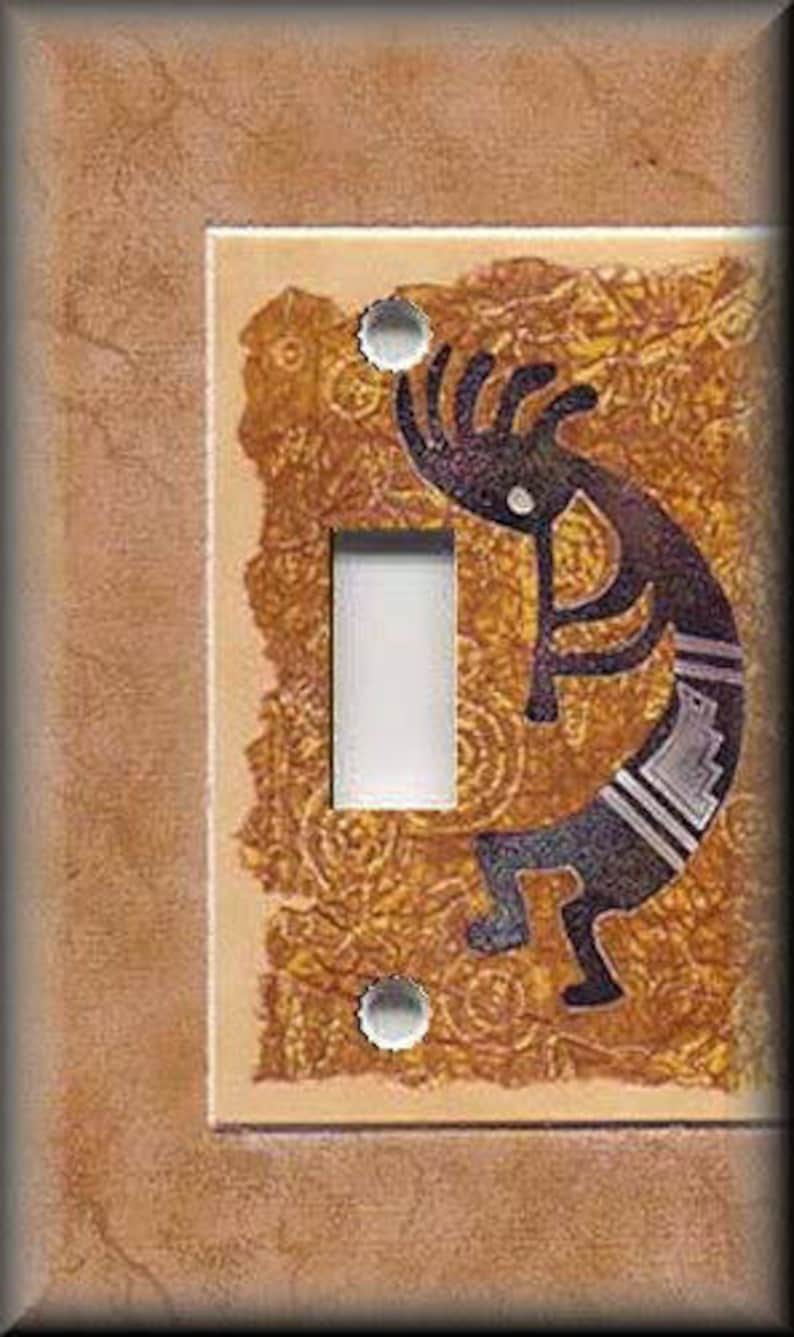 Metal Light Switch Plate Cover Southwestern Decor Kokopelli Etsy
