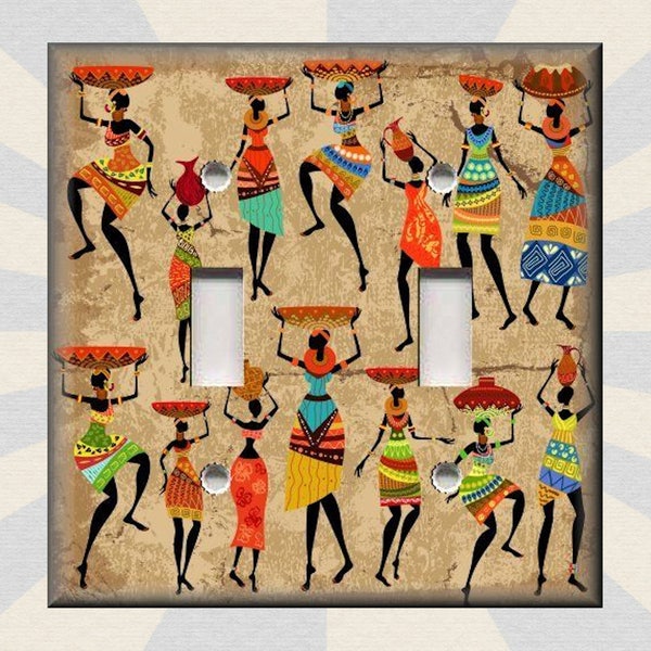 African Women Home Decor African Home Decor - Metal Light Switch Plate Cover - Switch Plates And Outlet Covers Free Shipping