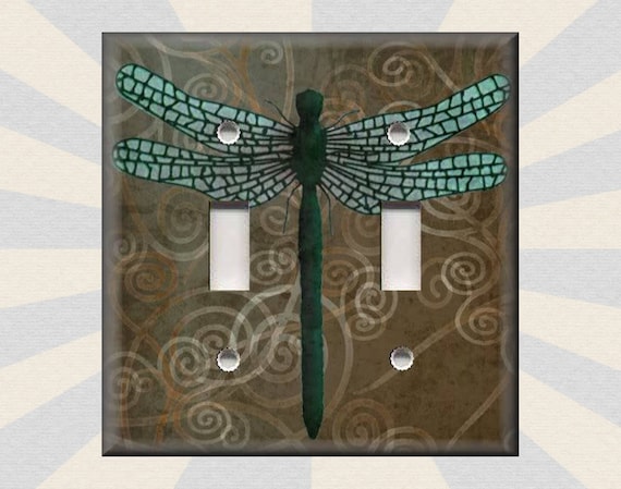 Double Dragonfly Decorative Switchplate Double Dragonfly Decorative Switchplate