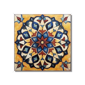 Vintage Moroccan Tile Backsplash Tile - Unique Ceramic Accent Tile - Patterned Tile Bathroom Tile - Wall Tile Kitchen Tile - Free Shipping