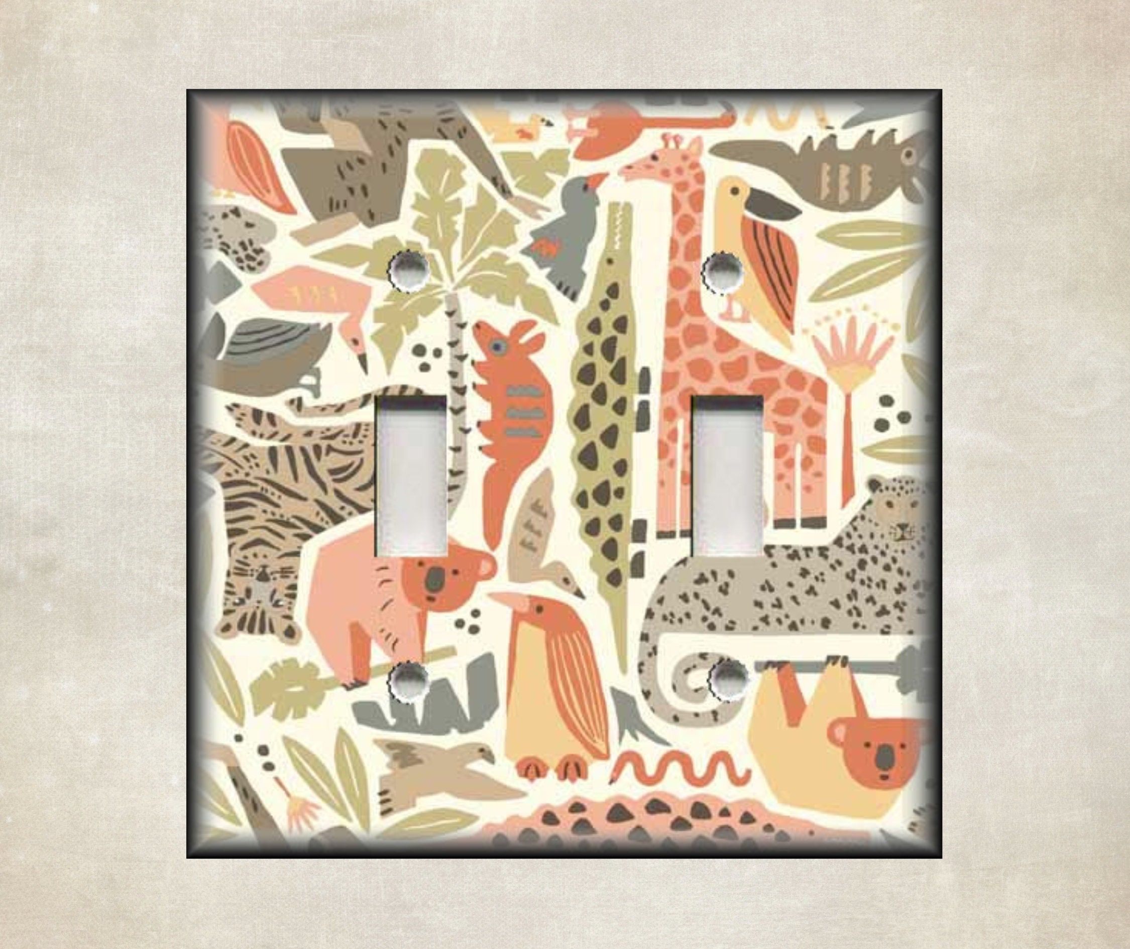 Wild Animals Design Decor Animal Decor Metal Light Switch - Etsy Australia Wild Animals Design Decor Animal Decor Metal Light Switch - Etsy Australia