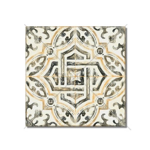 Grey And Gold Ceramic Tile - Bathroom Tile - Decorative Ceramic Tile Backsplash - Backsplash Tile - Ceramic Tile With A Pattern