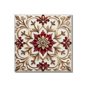 Red Ceramic Tile Unique Patterned Red Kitchen Backsplash Tiles Red Bathroom Tiles Red Accent Tiles Red Fireplace Tile