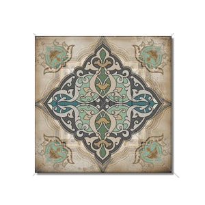 Vintage Moroccan Tile Design Backsplash Tile Unique Ceramic Accent Tile Kitchen Tile Bathroom Tile Patterned Ceramic Tile Bathroom Wall Tile