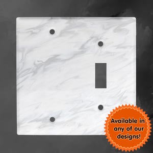 Over 7000 Designs Double Solid Toggle Metal Switch Plate Cover - You Choose From Any Design I Offer - Free Shipping Custom Made Switch Plate