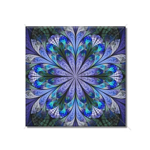 Blue Purple Green Patterned Ceramic Cathedral Tile Kitchen Backsplash Tile - Bathroom Tile - Ceramic Accent Tile Multi Backsplash Tile