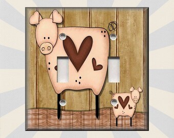 Light Panel Cover 1-Gang Device Receptacle Wallplate Funny Pig Cartoon Pig Head Single Outlet Wall Plate/Panel Plate/Cover Light Panel Cover 1-Gang Device Receptacle Wallplate Funny Pig Cartoon Pig Head Single Outlet Wall Plate/Panel Plate/Cover