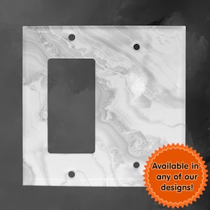 Over 7000 Designs Double Rocker Solid Metal Switch Plate Cover - You Choose From Any Design I Offer - Custom Made Switch Plate Covers