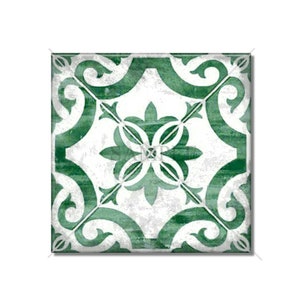 Green Decorative Ceramic Tile - Vintage Moroccan Design Ceramic Kitchen ... - Green Ceramic Tile Pattern Ideas For Accents