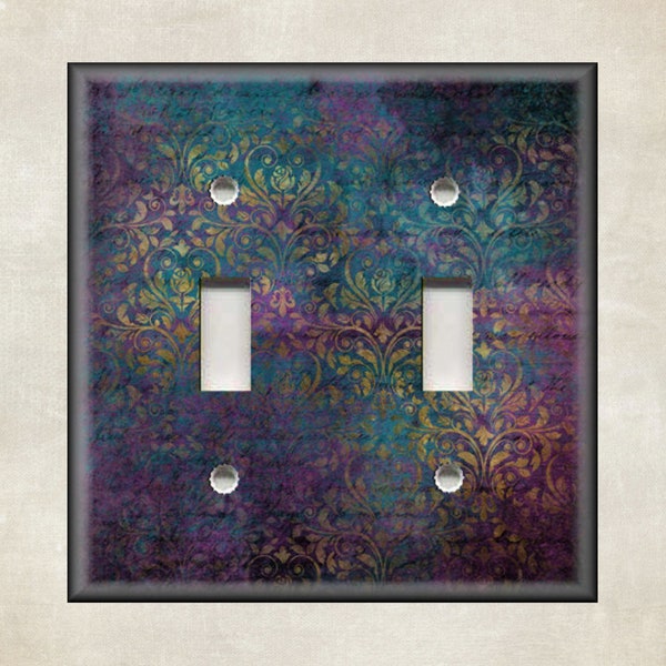 Abstract Art Design Home Decor - Metal Light Switch Cover - Switch Plate Covers And Outlet Covers - Luna Gallery Designs - Free Shipping