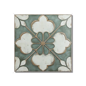 Aged Sage Green Ceramic Tile - Vintage Aged Design Tile - Unique Green Kitchen Backsplash Tile - Unique Bathroom Tile - Green Accent Tiles