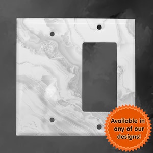 Over 7000 Designs Double Solid Rocker Metal Switch Plate Cover - You Choose From Any Design I Offer Free Shipping Custom Made Switch Plate