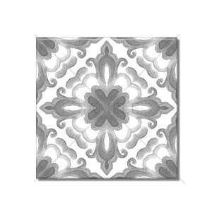Decorative Gray Ceramic Tile - Patterned Medallion Grey Tile Backsplash Tile Kitchen Tile Bathroom Tile - Ceramic Tile Free Shipping