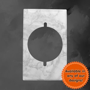 Over 7000 Designs Dryer Receptacle Metal Switch Plate Cover - You Choose From Any Design I Offer - Free Shipping - Custom Made Switch Plates