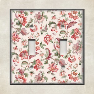 Vintage Floral Home Decor Light Switch - Metal Light Switch Plate Covers And Outlet Covers - Retro Floral Decor -  Home Decor Free Shipping