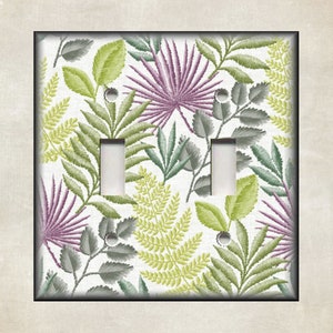 Botanical Art Design Decor - Metal Light Switch Cover - Decorative Switch Plate Covers And Outlet Covers - Luna Gallery - Free Shipping