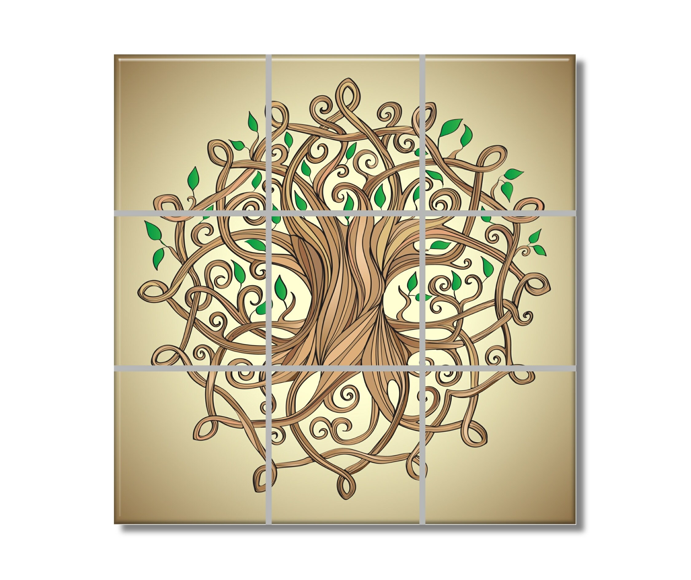 Ceramic Tile Mural Ceramic Tile Mural Tree of Life Design Etsy