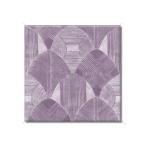 Purple Vintage Art Deco Design Ceramic Tile Kitchen Backsplash Tile - Bathroom Tile - Ceramic Accent Tile Backsplash Tile Fireplace