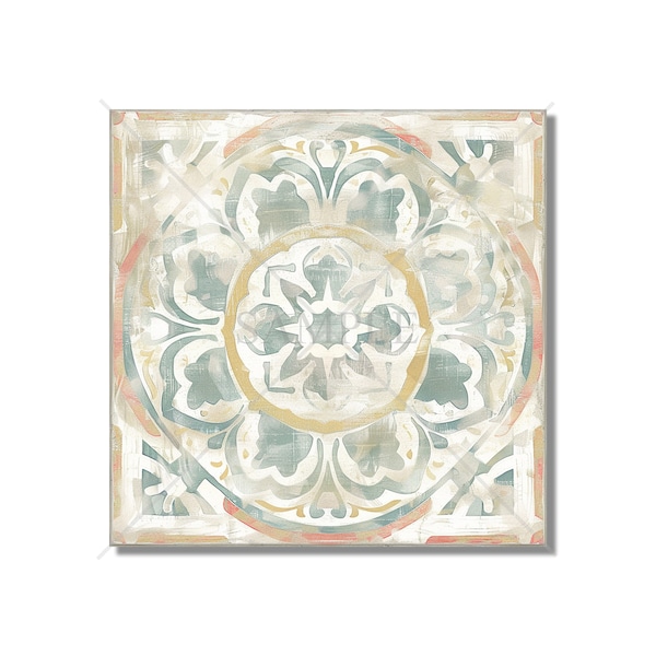 Vintage Green Beige White Moroccan Tile Design Backsplash Tile Kitchen Unique Ceramic Accent Tile Patterned Tile Bathroom Tile Kitchen Tile