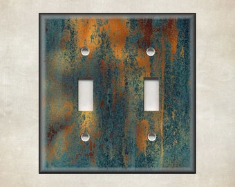 1pc Imagen Cobre Envejecido Diseño Pátina Placa Pared