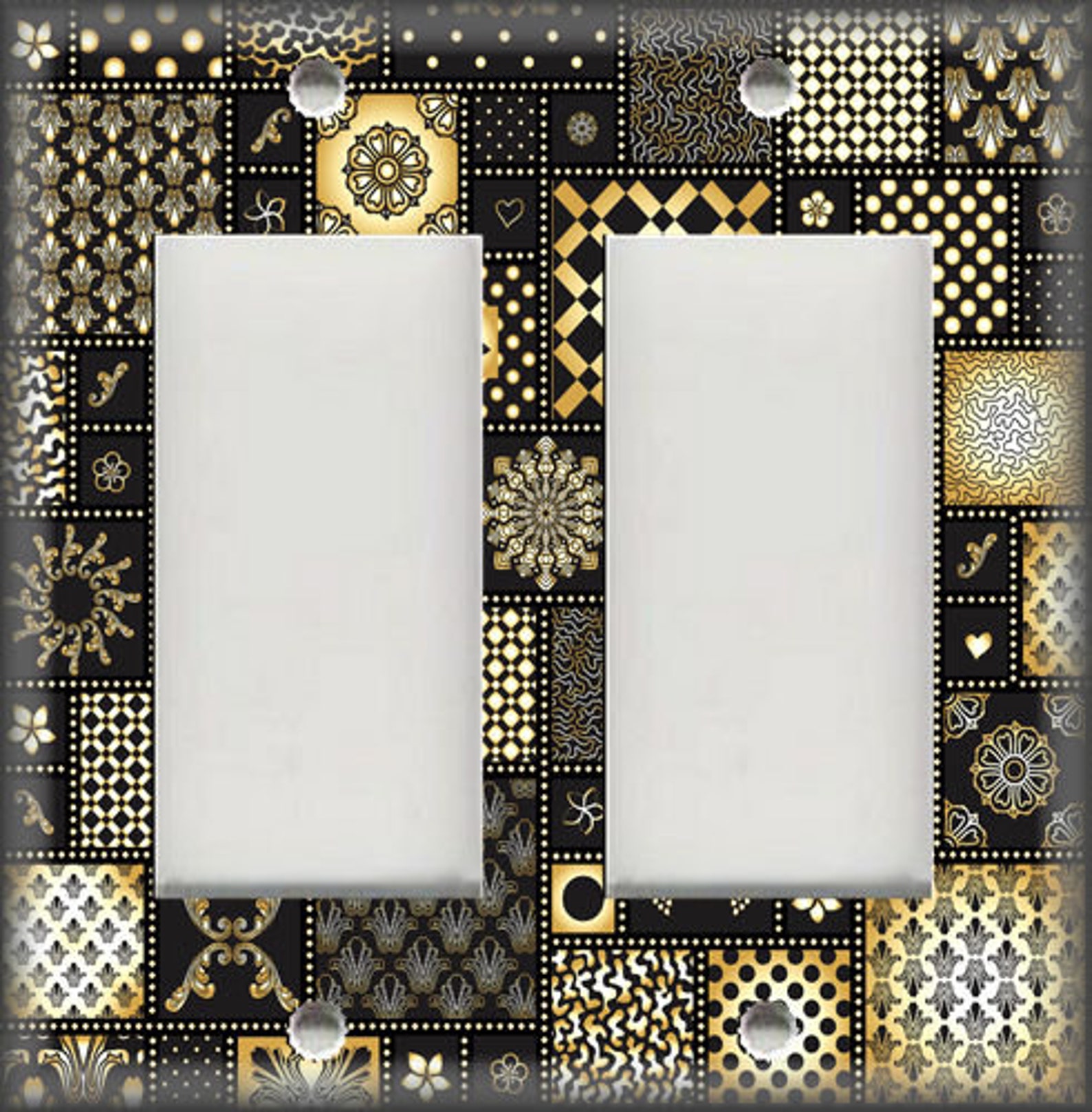 red and black light switch covers