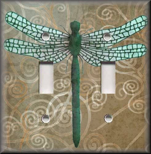 Teal Dragonflies Home Decor Dragonfly Decor Metal Light Switch Plate Cover 