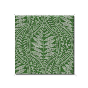 Green Botanical Leaf Pattern Ceramic Tile - Leaf Design Ceramic Kitchen Backsplash Tile - Nature Leaves Ceramic Bathroom Wall Tiles