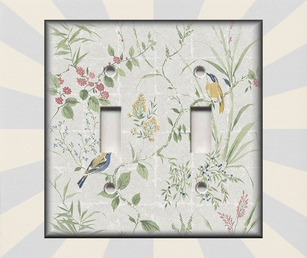 Stone Wall Birds Switch Plate Covers Metal Light Switch Cover Bird