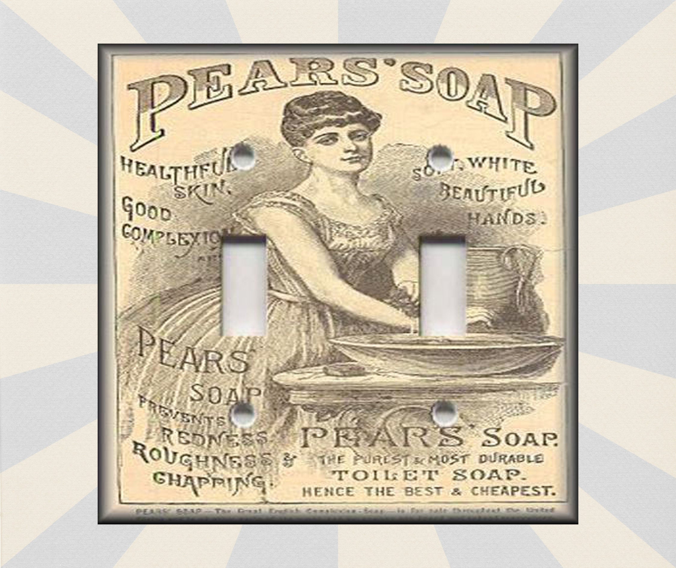 Laundry Room Decor Metal Light Switch Plate Cover Vintage Laundry Dance Ad 