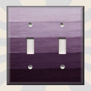 Purple Ombre Metal Light Switch Plate Cover - Plum Purple Ombre Home Decor -  Purple Switch Plates And Outlets - Purple Wall Plates