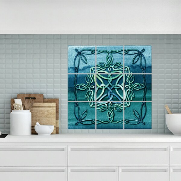 Celtic Ceramic Tile Etsy