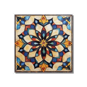 Vintage Moroccan Tile Backsplash Tile - Unique Ceramic Accent Tile - Patterned Tile Bathroom Tile - Wall Tile Kitchen Tile - Free Shipping