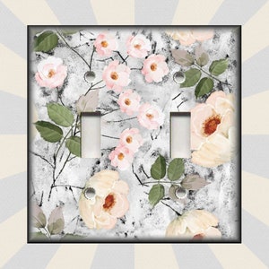 Botanical Flora Wildflowers Art Decor - Metal Light Switch Plates And Outlet Covers - Free Shipping Luna Gallery Designs