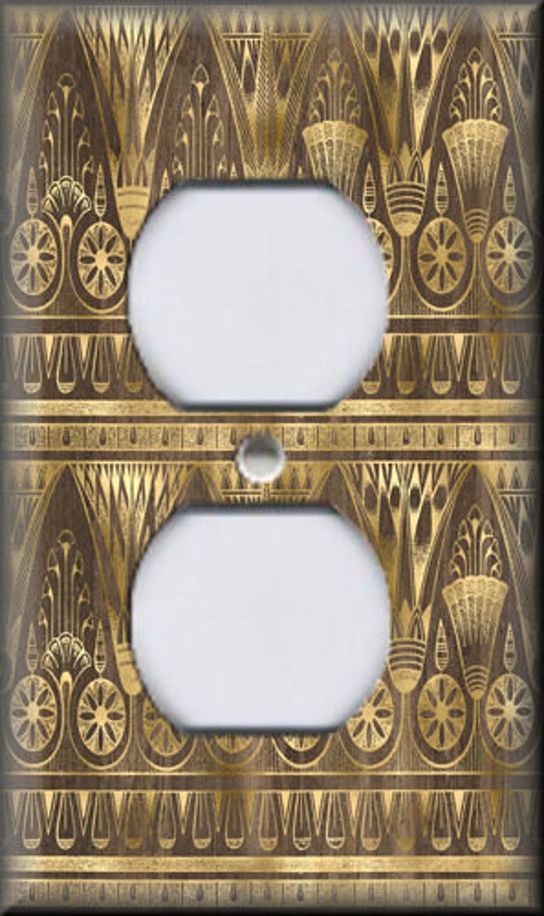 Metal Light Switch Cover Egyptian Home Decor Ornate Lily Etsy