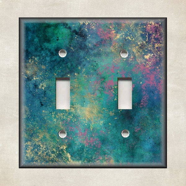 Abstract Art Design Home Decor - Metal Light Switch Cover - Switch Plate Covers And Outlet Covers - Luna Gallery Designs - Free Shipping