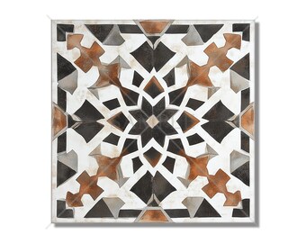 Rustic Black And Brown Ceramic Tile - Patterned Tile Backsplash - Kitchen Tile - Unique Fireplace Tile - Rustic Bathroom Tile Free Shipping