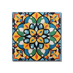 Bright Multi Colored Ceramic Tile - Bright Colors Kitchen Tile - Unique Backsplash Tile - Bathroom Tile - Fireplace Tiles - Free Shipping