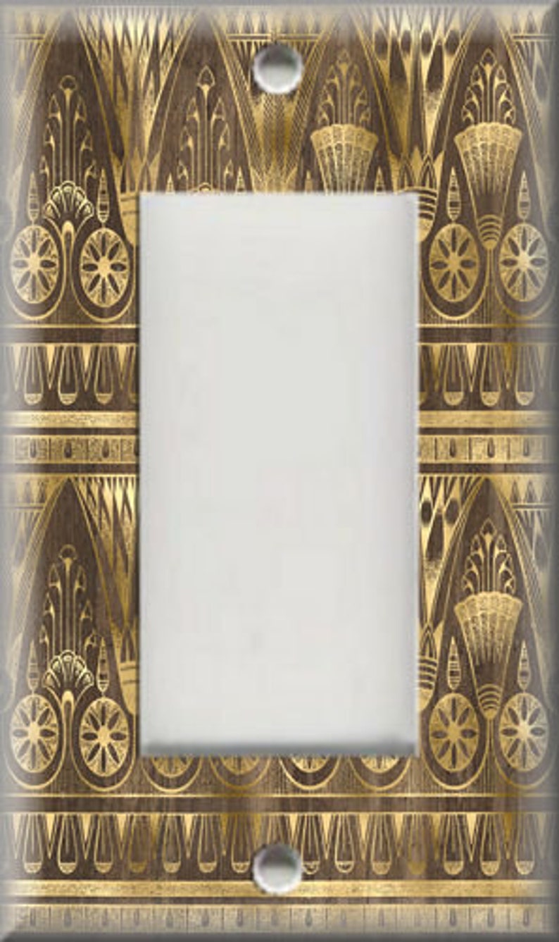 Metal Light Switch Cover Egyptian Home Decor Ornate Lily Etsy