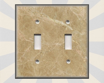 Stone Image Design Stone Design Decor - Metal Switch Plate Cover - Faux Finish Switch Plates And Outlet Covers - Free Shipping