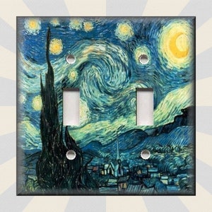 Van Gogh Art Decor Starry Night Home Decor Van Gogh Home Decor Metal Light Switch Plate Cover Switch Plates And Outlet Covers Free Shipping