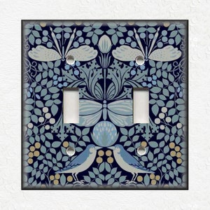 Vintage William Morris Design Switch Plate Cover - Decorative Matching Set Of Switch Plate Covers And Outlet Covers - Art Nouveau Decor