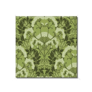 William Morris Art Nouveau Decorative Green Ceramic Tile Art Nouveau Design Tile Kitchen Backsplash Tile Bathroom Wall Tile Patterned Tile