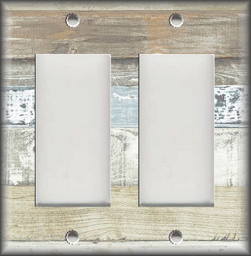Decoración Pared Granero Placa Para Interruptor De Luz Estilo Rústico Granero - Madera Envejecida Decorativa Para Cualquier Habitación Tapa Interruptor Estilo Granero Vintage