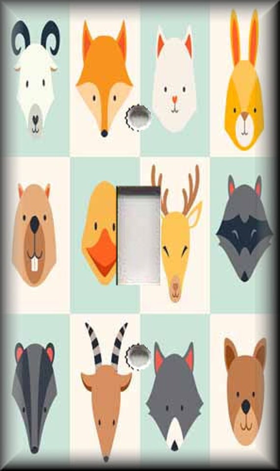 Animals Design Home Decor Metal Light Switch Cover Kids - Etsy Australia Animals Design Home Decor Metal Light Switch Cover Kids - Etsy Australia