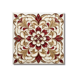 Red Ceramic Tile Unique Patterned Red Kitchen Backsplash Tiles Red Bathroom Tiles Red Accent Tiles Red Fireplace Tile