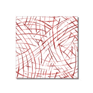 Red And White Contemporary Ceramic Tile Design Kitchen Backsplash Tile - Bathroom Tile - Ceramic Accent Tile Backsplash Tile Fireplace