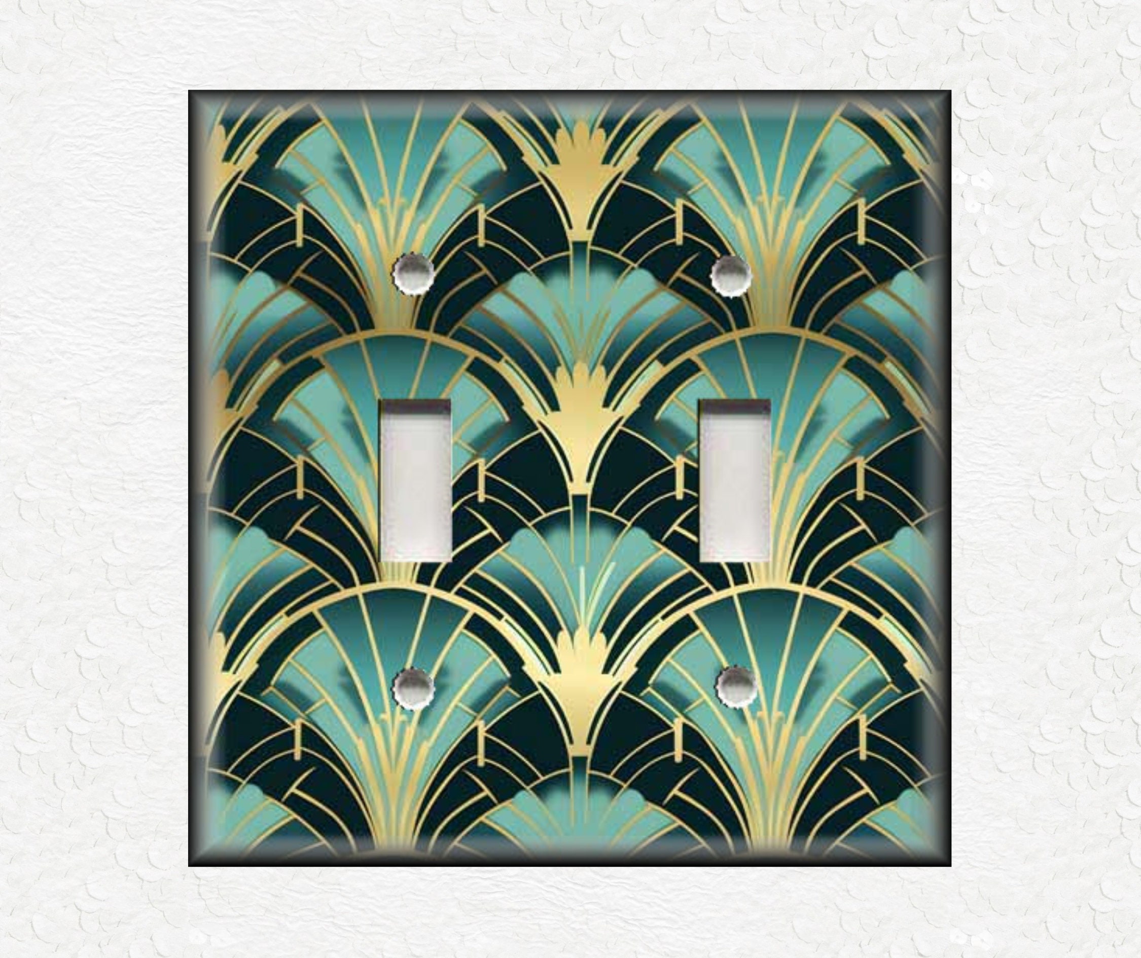 Art Deco Light Switch Covers