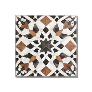 Rustic Black And Brown Ceramic Tile - Patterned Tile Backsplash - Kitchen Tile - Unique Fireplace Tile - Rustic Bathroom Tile Free Shipping